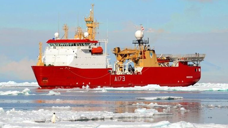 HMS Protector is helping in the search for the ARA San Juan