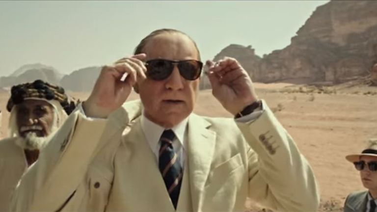 Kevin Spacey in the trailer for All The Money In The World. Pic: Sony pictures