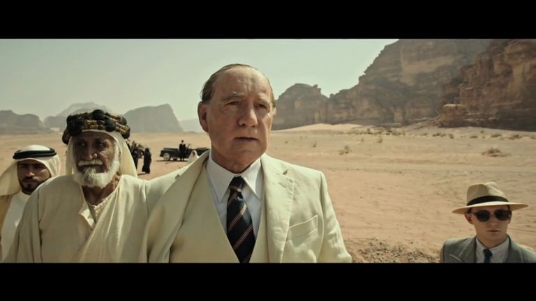 Kevin Spacey in a trailer for Ridley Scott&#39;s new movie, before he was cut