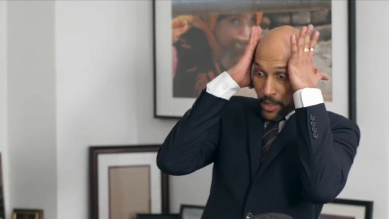 Keegan-Michael Key&#39;s Luther reacts to a meeting with the International Refugee committee. 