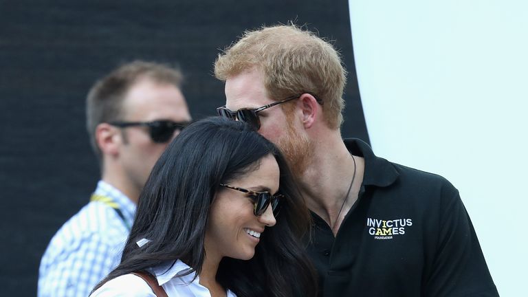 The couple were very close during the Invictus Games