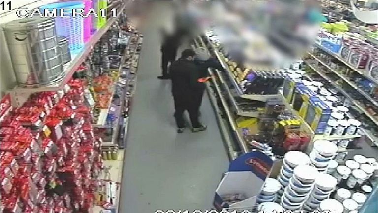 Mohammed was caught on CCTV at Asda in Derby