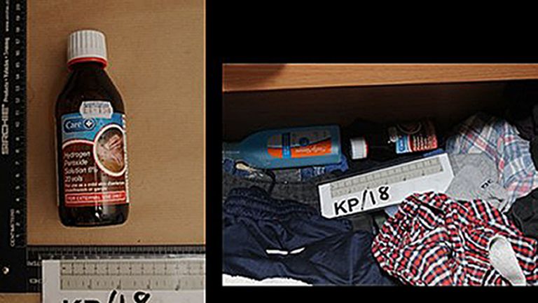 Mohammed picked up acetone-free remover, the prosecution say, by mistake
