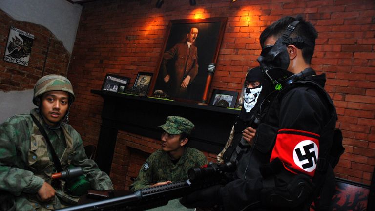 A Nazi-themed cafe also finally closed its doors in Indonesia in January