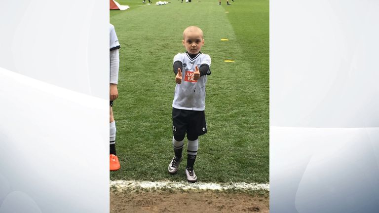 Oscar Howard-Hull, a seven-year-old from Derby, took part in a study after being diagnosed with leukaemia in 2015.