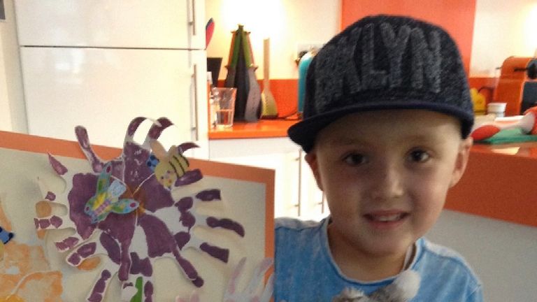Oscar Howard-Hull, a seven-year-old from Derby, took part in a  study after being diagnosed with leukaemia in 2015.