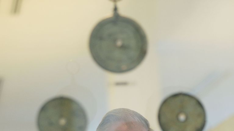 Prince Charles during a tour of the Islamic Arts Museum in the Malaysia capital