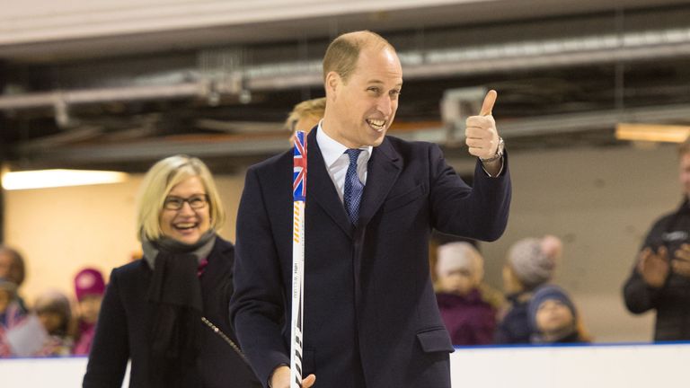 Prince William made the joke on a visit to Finland