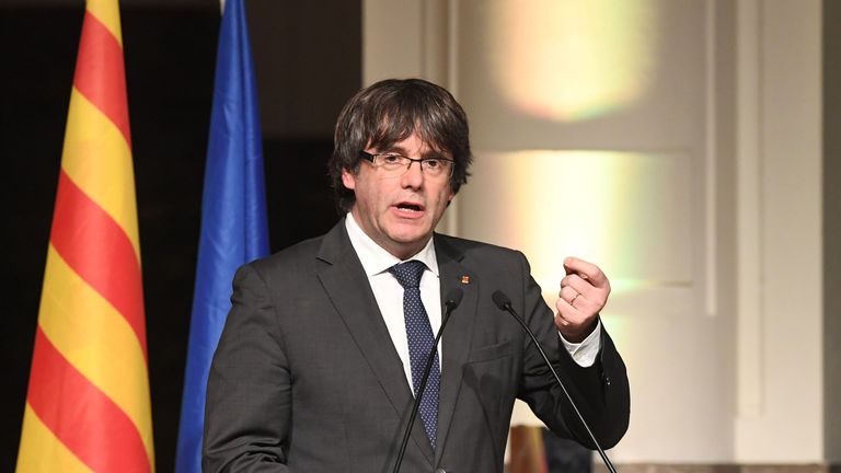 Catalan&#39;s ousted leader Carles Puigdemont