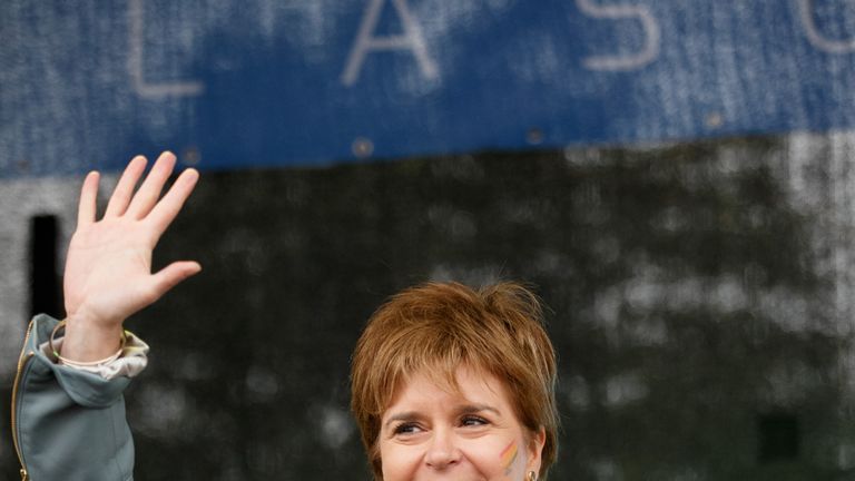 Nicola Sturgeon opened Pride in Glasgow earlier this year  