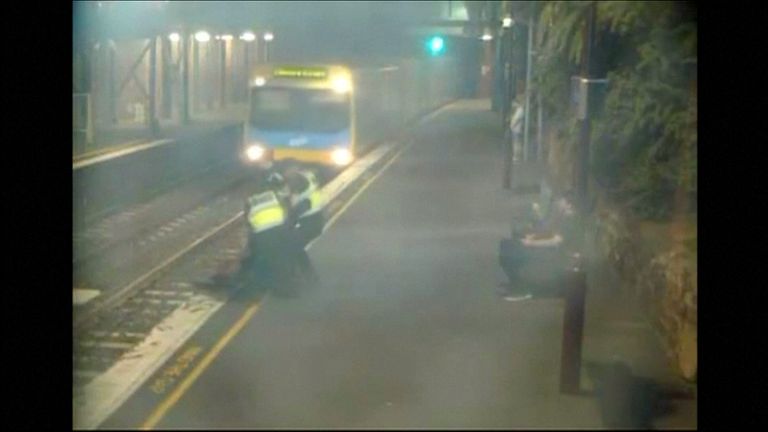 A woman is pulled from the tracks in Melbourne