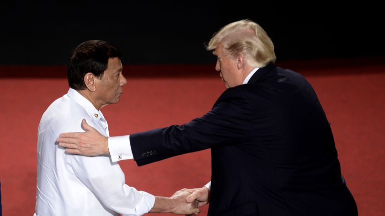 Trump and Duterte in the Philippines