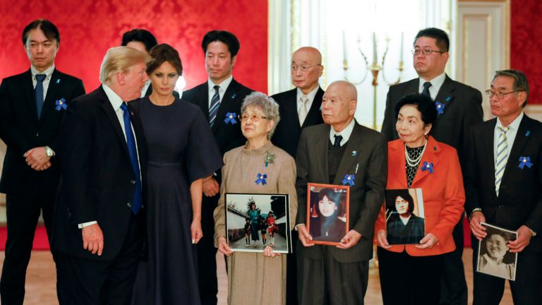 Trump meeting relatives of people kidncapped by North Korea