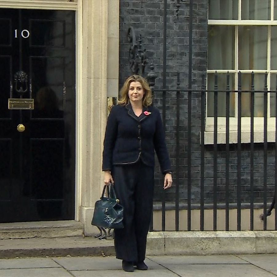 New International Development Secretary Penny Mordaunt leaves Downing Street