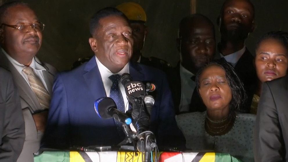 Former vice president Emmerson Mnangagwa