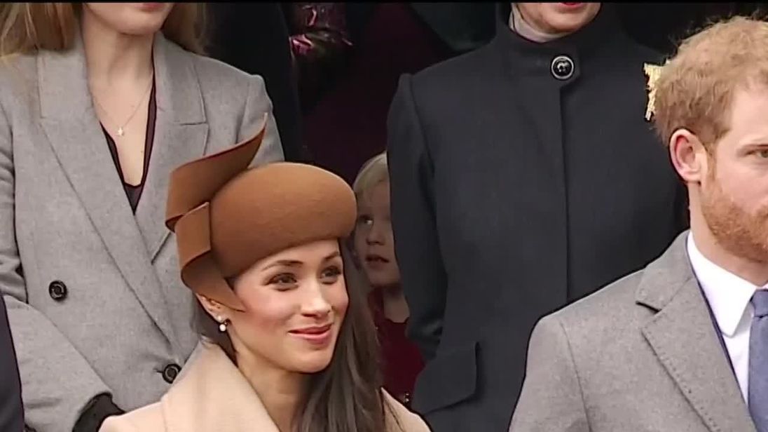 Meghan Markle curtsies to the Queen at Sandringham at Christmas
