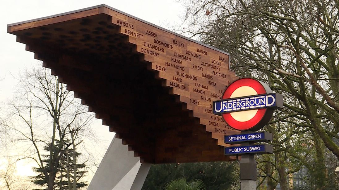 The new memorial to 173 civilians who died in the deadliest single civilian disaster of WWII