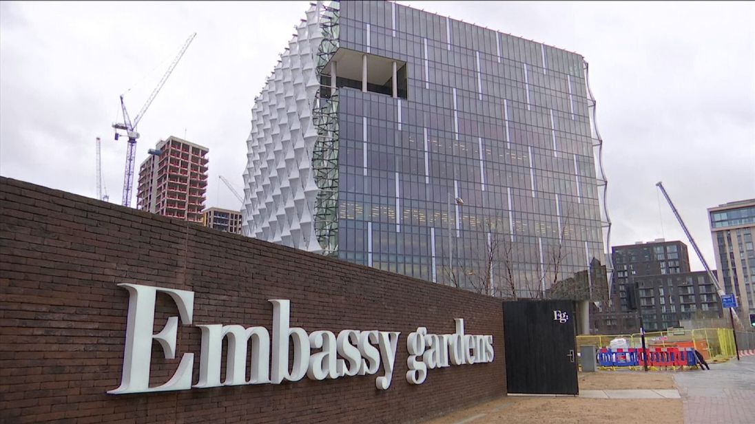 The embassy is a key part in the rejuvenation of Nine Elms