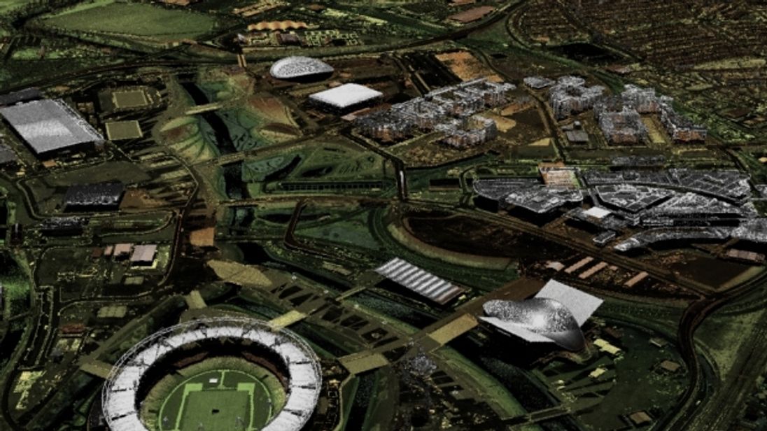 London&#39;s Olympic Park has already been mapped using the hi-tech scanners. Pic: Environment Agency