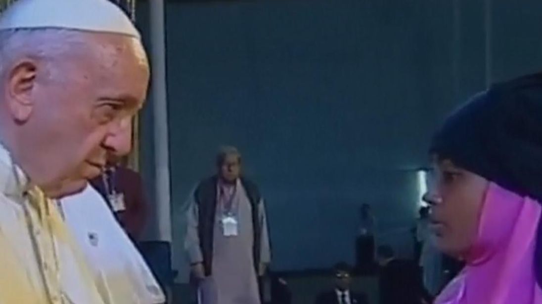 The Pope met Rohingya refugees in Bangladesh