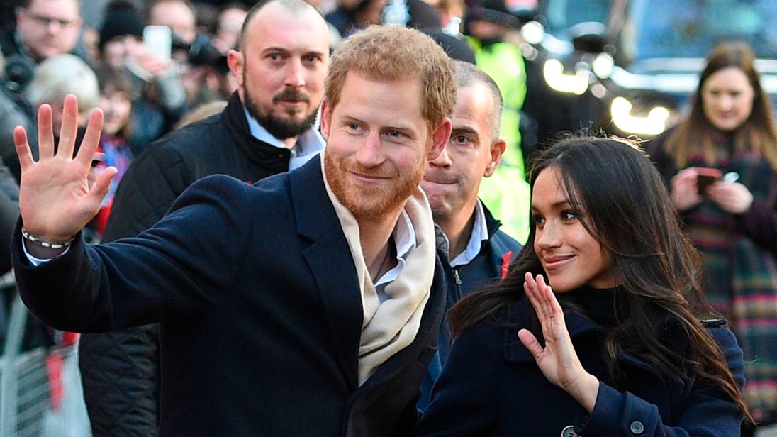 Prince Harry and his fiancee US actress Meghan Markle 