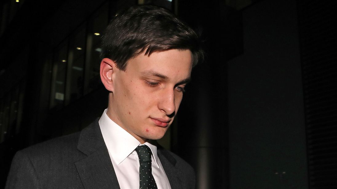 Samuel Armstrong leaves Southwark Crown Court in London