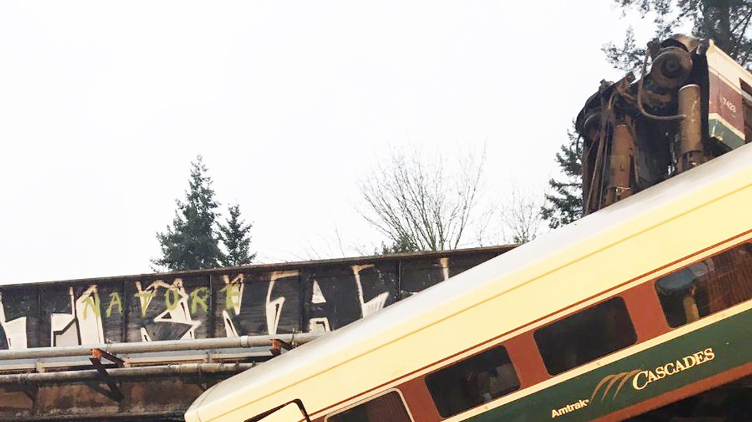 Scene of derailment