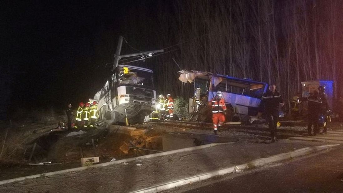 Rescue workers on the scene. Pic: France Bleu Roussillon