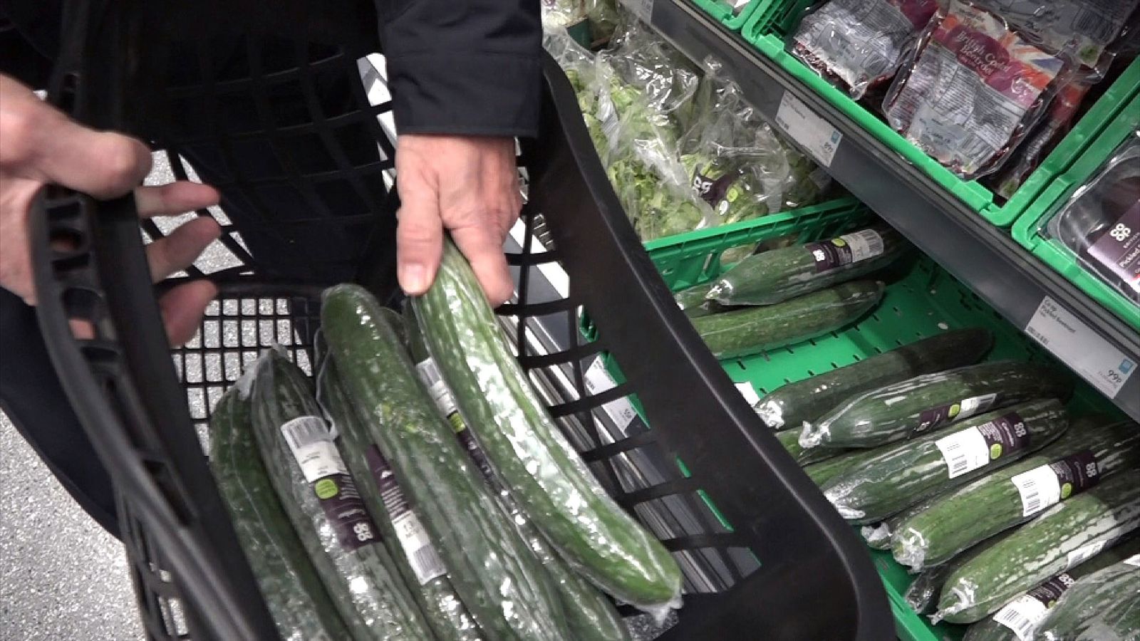 Call to scrap 490 tons of plastic wrap on supermarket cucumbers