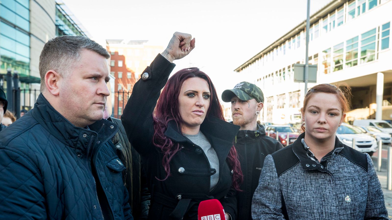 Britain Firsts Jayda Fransen In Court Accused Of Threatening Behaviour Uk News Sky News 