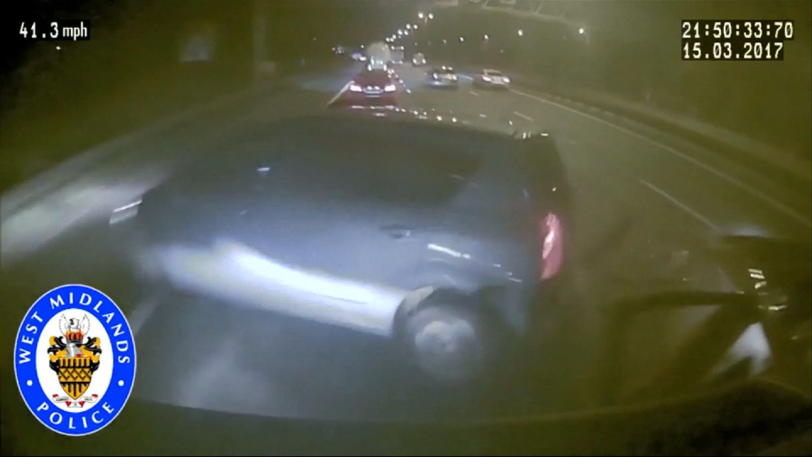 Moment 'sleeping driver' smashed his lorry into cars on M6 revealed in ...