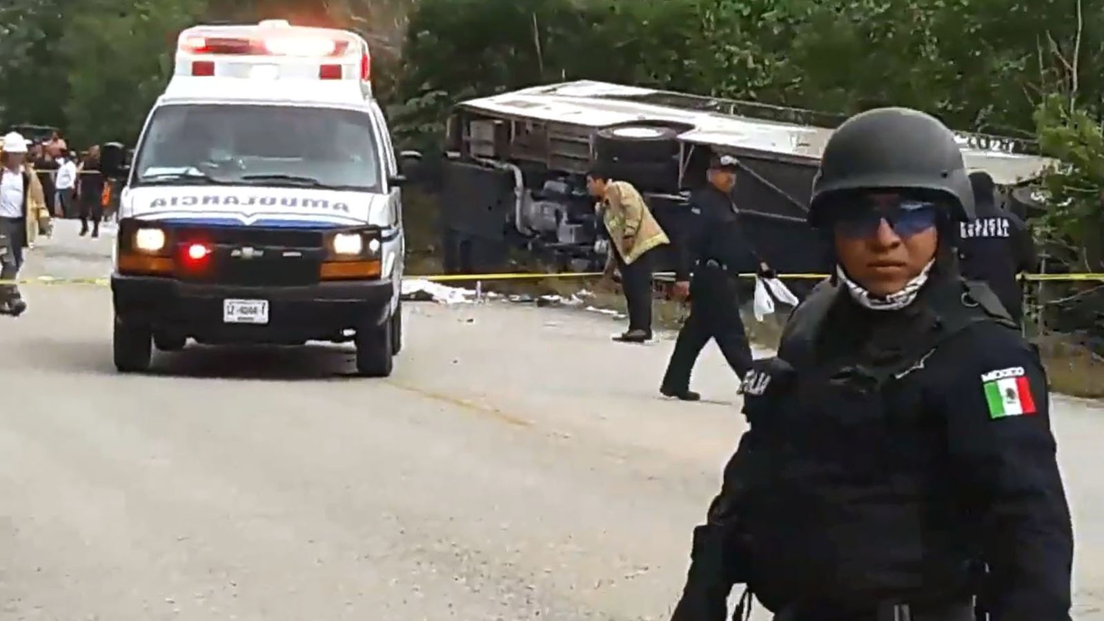 'Foreign tourists' killed in Mexico bus crash are identified World