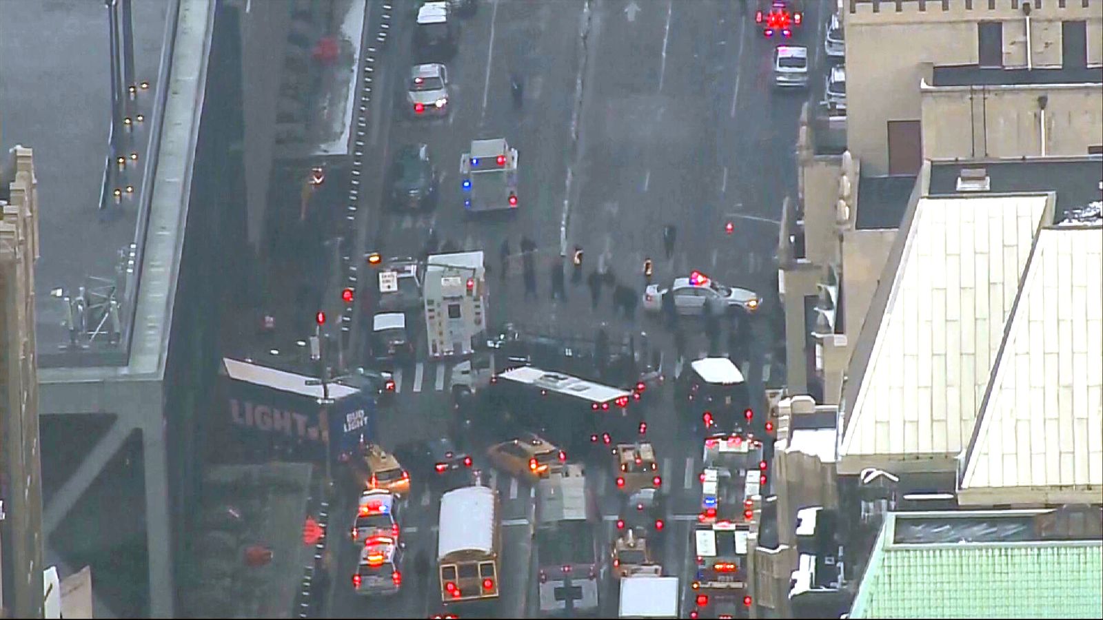 Scene of explosion near Times Square World News Sky News