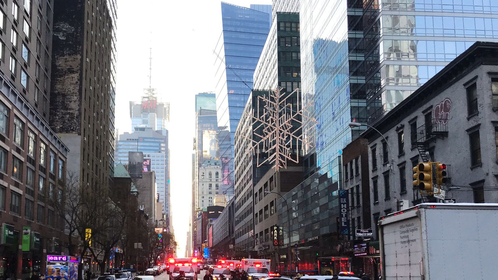 In pictures Aftermath of New York blast World News Sky News