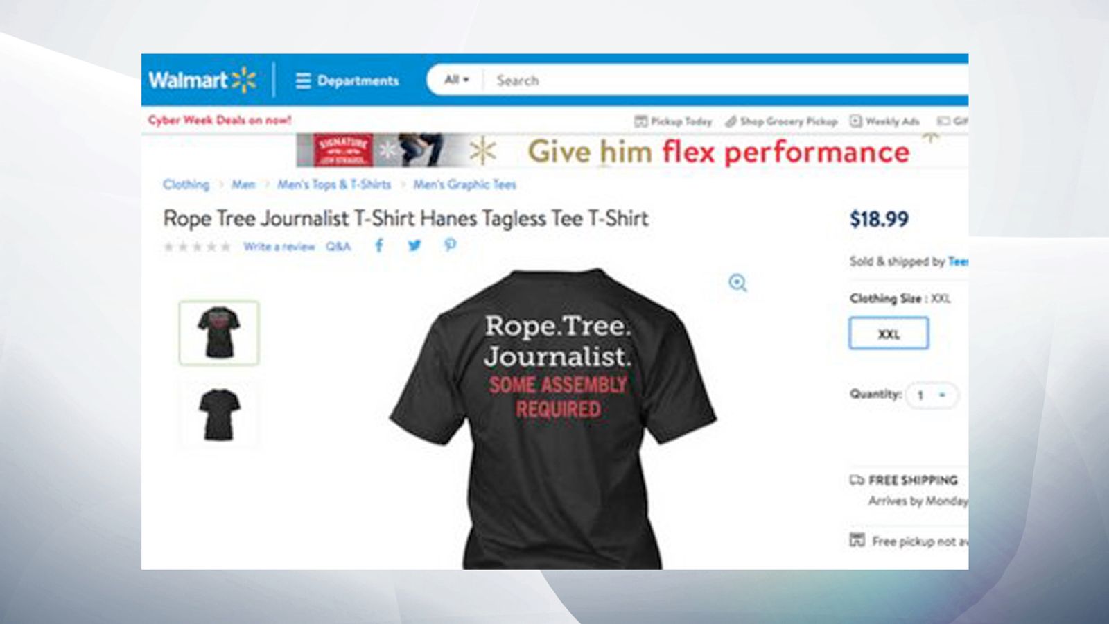 Walmart removes offensive shirt from store after complaints