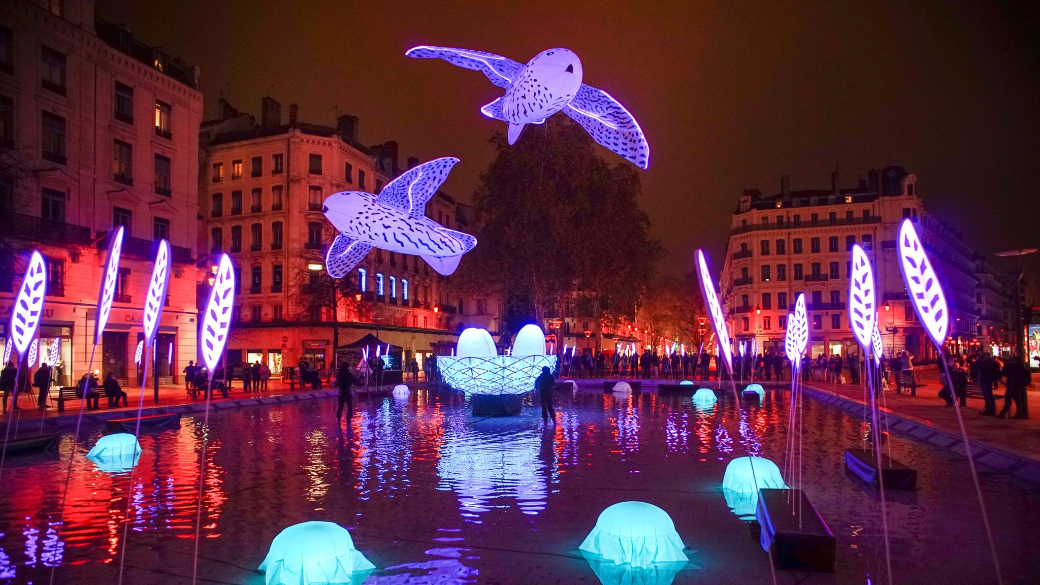 In pictures Lyon's Festival of Lights World News Sky News