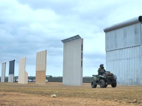 Prototypes of Donald Trump&#39;s proposed border wall in San Diego