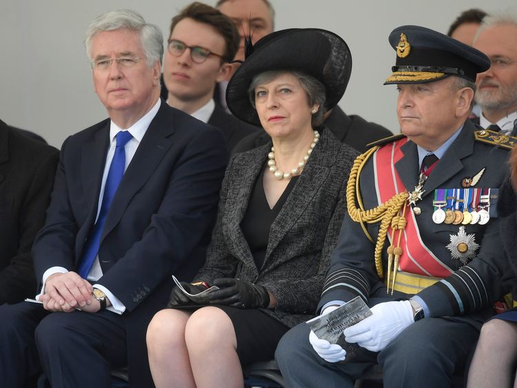 Prime Minister Theresa May and Chief of the Defence Staff Air Chief Marshal Sir Stuart Peach