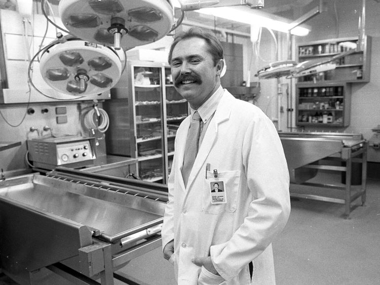 A fire photo of Arthur Rathburn at the University of Michigan in Ann Arbor