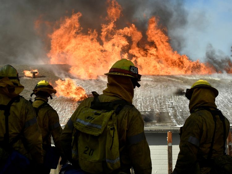 Firefighters have said they are unable to contain most of the fires