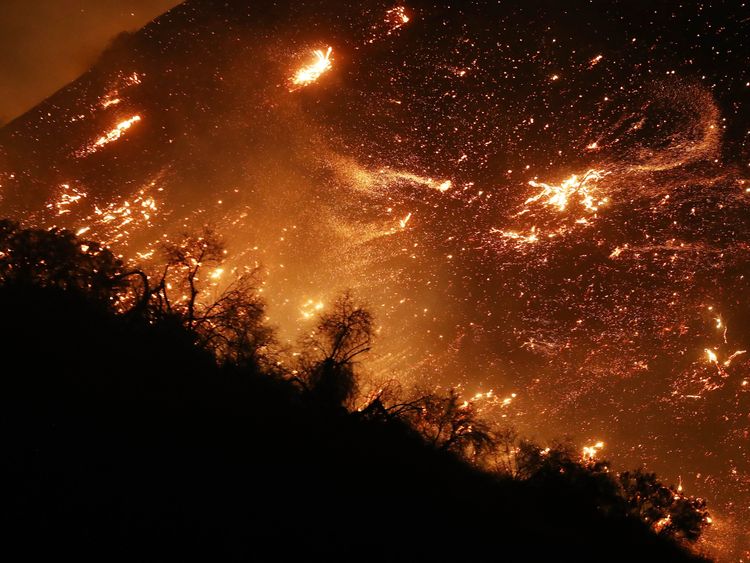 The Thomas Fire has destroyed 65,000 acres of land and forced 27,000 people to flee their homes in Ventura County, north of Los Angles