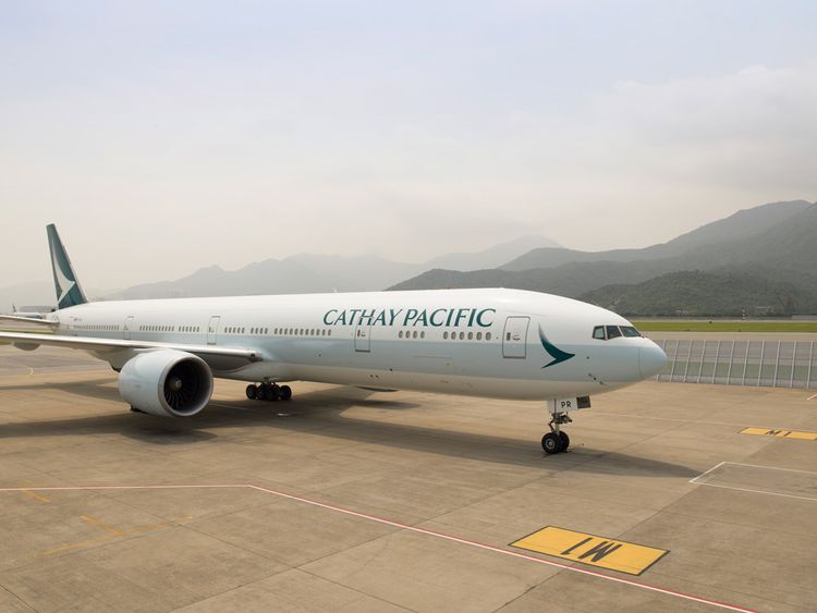 Cathay Pacific flight crew saw the missile re-entering the atmosphere