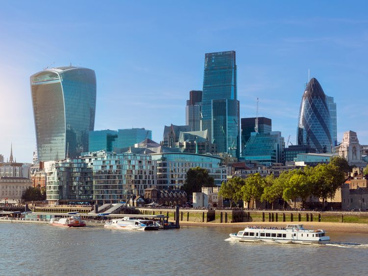 The City of London is home to the UK&#39;s financial services sector