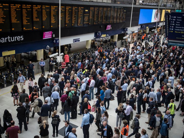 Passenger numbers increased at London Waterloo 