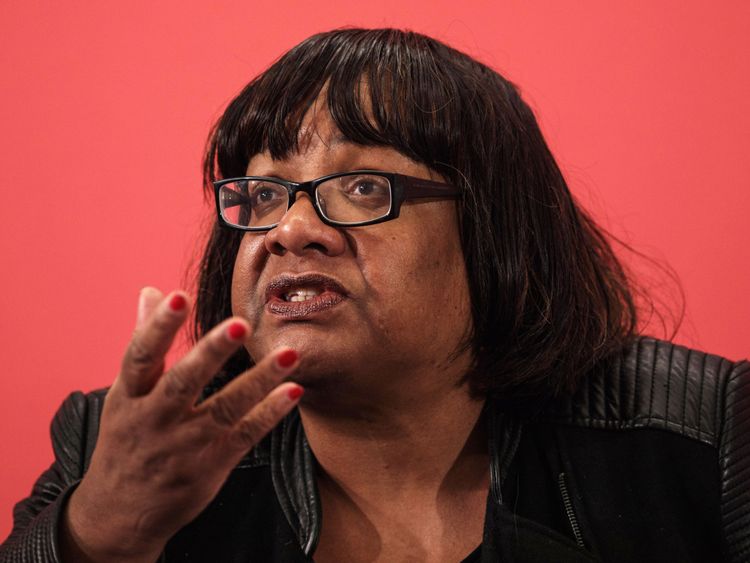 Labour Shadow Home Secretary Diane Abbott