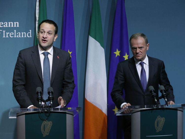 Taoiseach Leo Varadkar and President of the European Council, Donald Tusk held a press conference