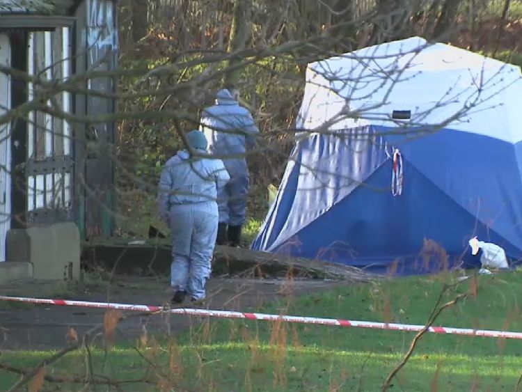 Crime scene investigators in Finsbury Park