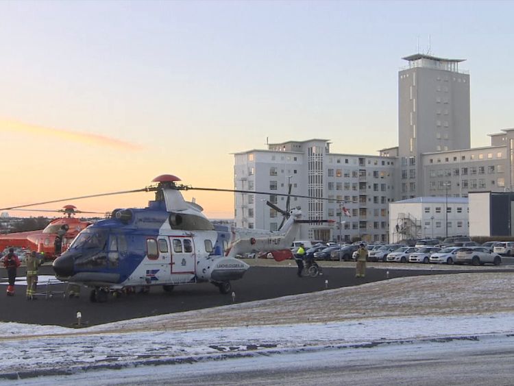 Three helicopters took 12 critically injured to hospital