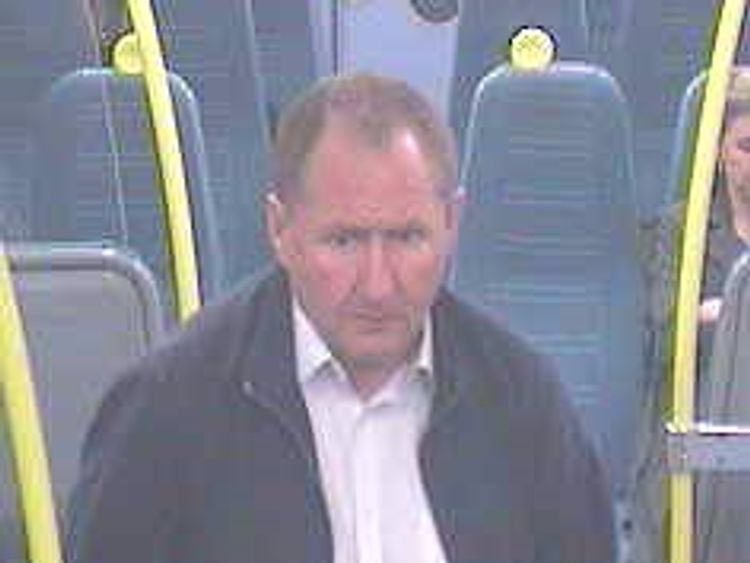 British Transport Police released this image of a man they want to speak to in connection with the assault