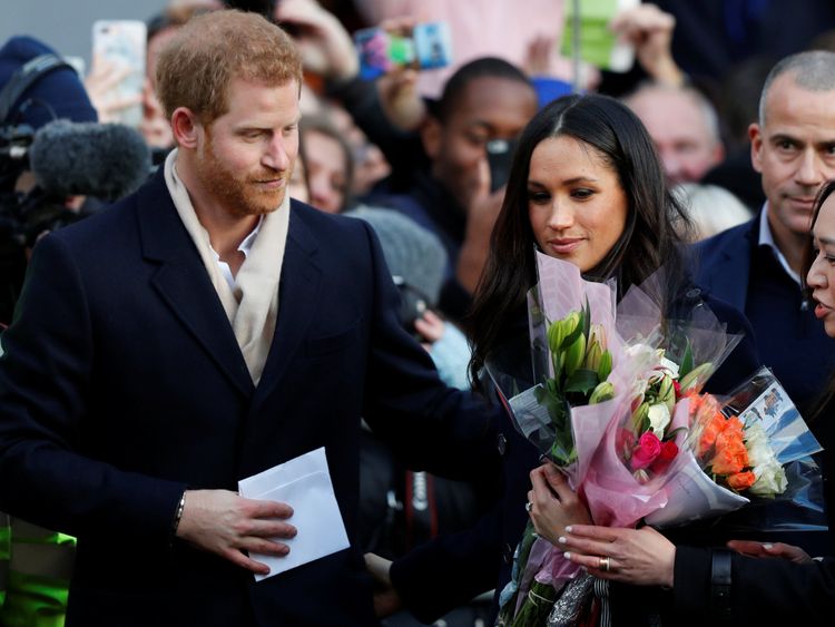 Prince Harry and his fiancee US actress Meghan Markle 